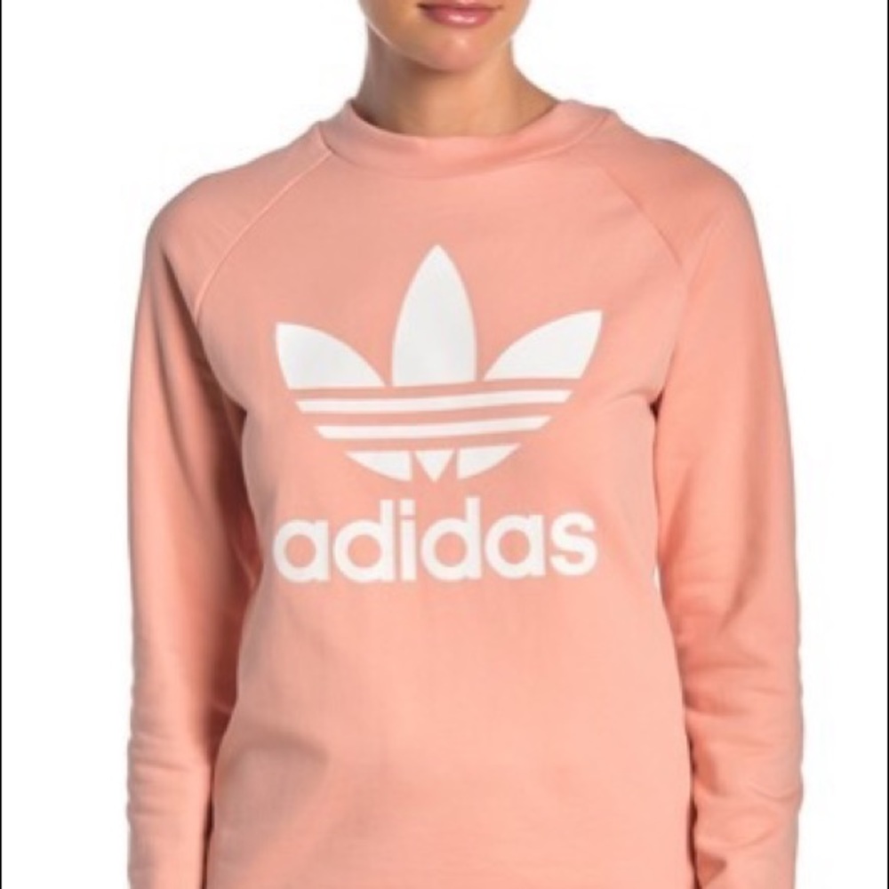 Pink adidas sweatshirt